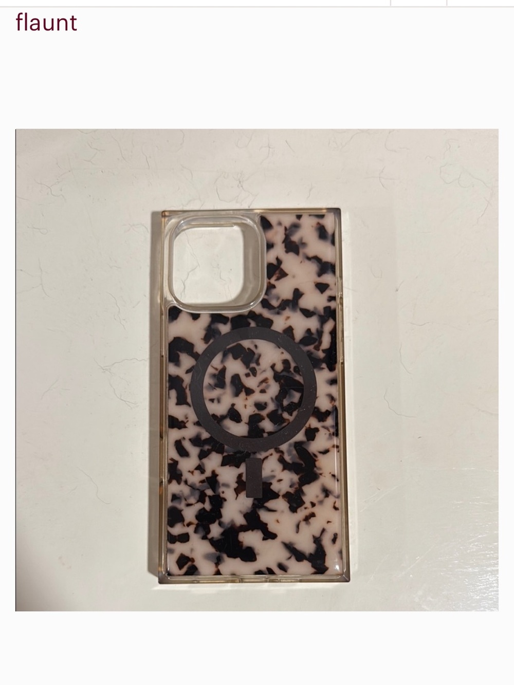 Tortoiseshell Phone Case with MagSafe Compatibility - Flaunt iPhone 15ProMax